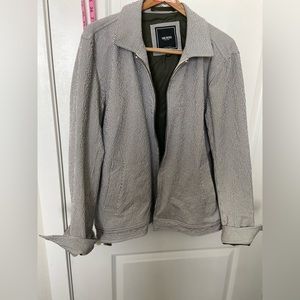 Todd Snyder navy and white seersucker jacket size xl